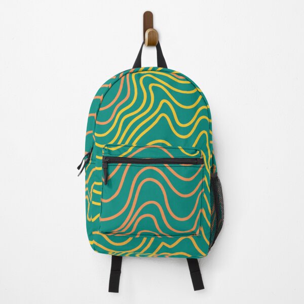 Item preview, Abstract Neon Topography Waves Graphic Art designed and sold by DoodleIntricate.