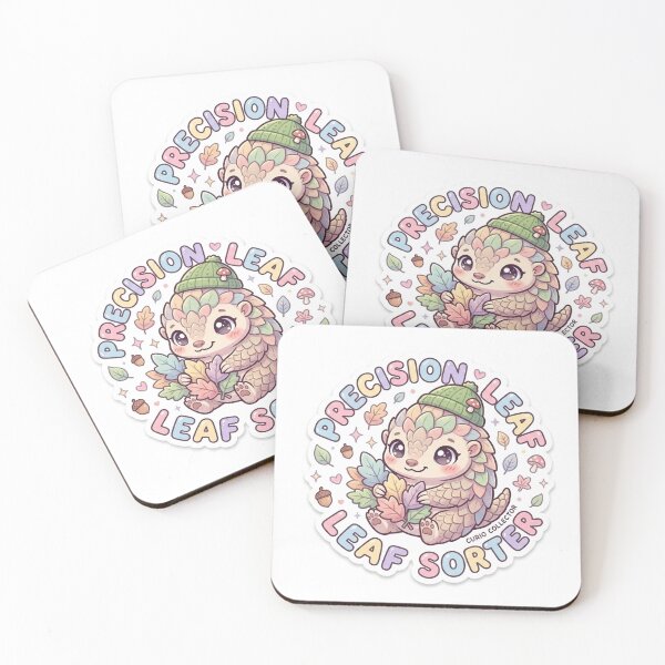 Item preview, Meticulous Pangolin – Kawaii "Precision Leaf Sorter" Sticker designed and sold by Chipkooo.