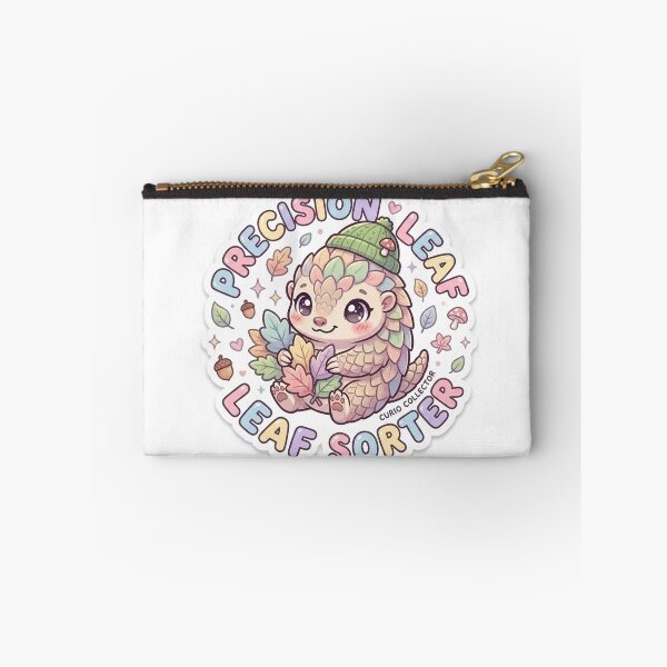 Item preview, Meticulous Pangolin – Kawaii "Precision Leaf Sorter" Sticker designed and sold by Chipkooo.