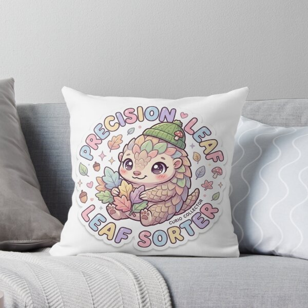 Item preview, Meticulous Pangolin – Kawaii "Precision Leaf Sorter" Sticker designed and sold by Chipkooo.