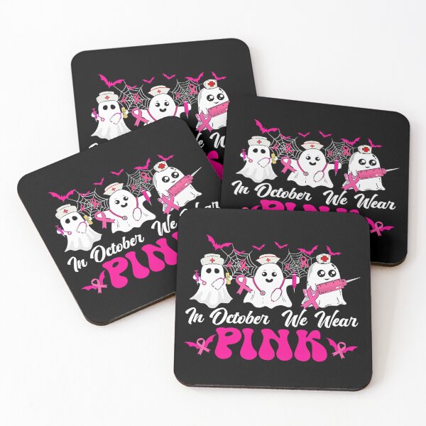Item preview, In October We Wear Pink Nurse Ghosts designed and sold by WanderingValley.