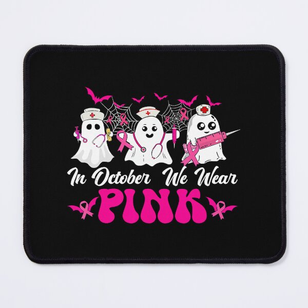 Item preview, In October We Wear Pink Nurse Ghosts designed and sold by WanderingValley.