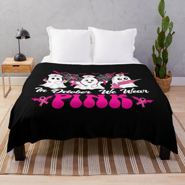 Item preview, In October We Wear Pink Nurse Ghosts designed and sold by WanderingValley.
