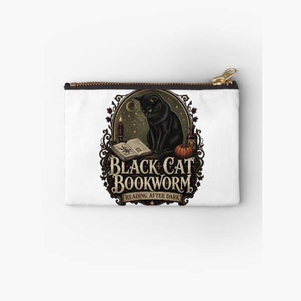Item preview, Black Cat Bookworm — Black Cat Halloween designed and sold by BernoNickel.