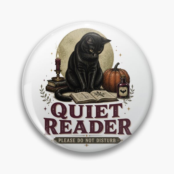 Item preview, Quiet Reader — Black Cat Halloween designed and sold by BernoNickel.