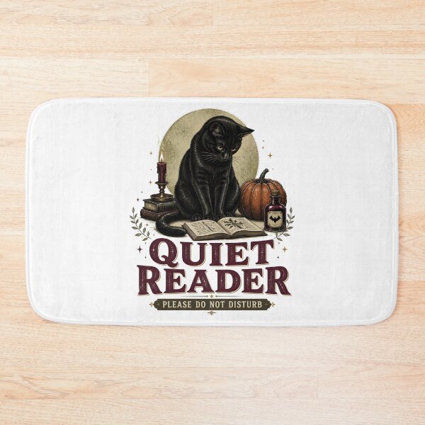 Item preview, Quiet Reader — Black Cat Halloween designed and sold by BernoNickel.