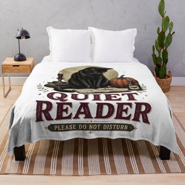 Item preview, Quiet Reader — Black Cat Halloween designed and sold by BernoNickel.