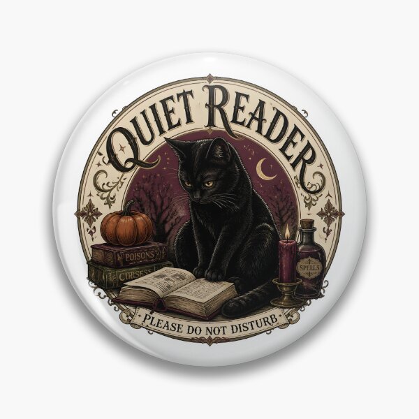 Item preview, Quiet Reader — Black Cat Halloween designed and sold by BernoNickel.