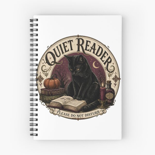 Item preview, Quiet Reader — Black Cat Halloween designed and sold by BernoNickel.