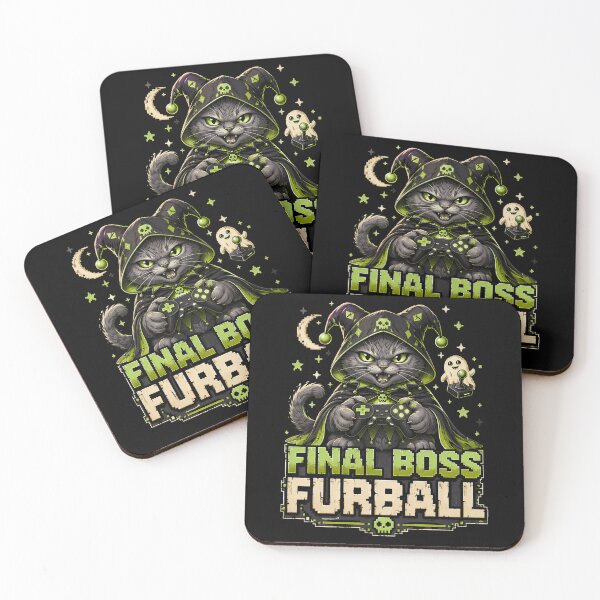 Item preview, Final Boss Furball Cat Gaming Controller Pixel designed and sold by markymaarty.