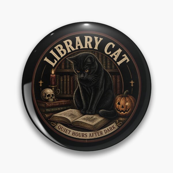 Item preview, Library Cat — Black Cat Halloween designed and sold by BernoNickel.