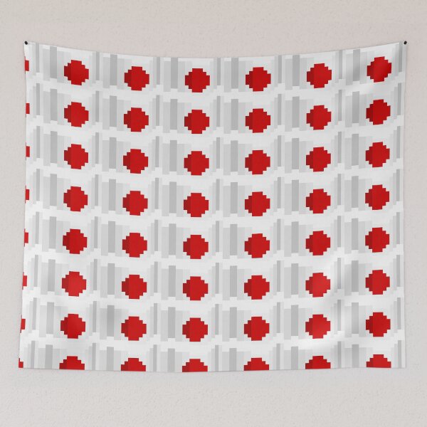 Item preview, Pixel Japan Flag designed and sold by HarveyHandcraftsandDesigns.