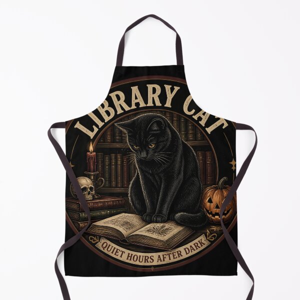 Item preview, Library Cat — Black Cat Halloween designed and sold by BernoNickel.