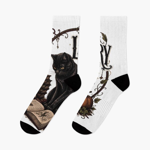 Item preview, Library Cat — Black Cat Halloween designed and sold by BernoNickel.