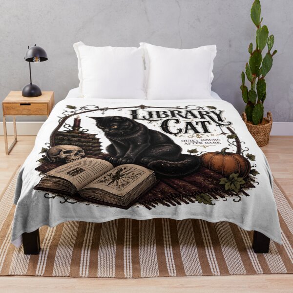 Item preview, Library Cat — Black Cat Halloween designed and sold by BernoNickel.