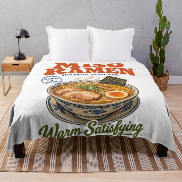 Item preview, Miso Ramen Retro Japanese Comfort Food Aesthetic designed and sold by Yellowriversss.