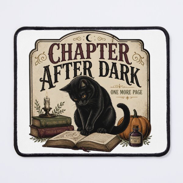 Item preview, Chapter After Dark — Black Cat Halloween designed and sold by BernoNickel.