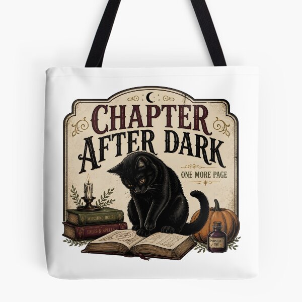 Item preview, Chapter After Dark — Black Cat Halloween designed and sold by BernoNickel.