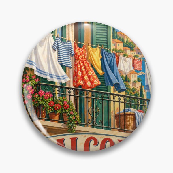 Item preview, Balcony Laundry Vintage Balkan Household Humor designed and sold by OfficialBalkan.