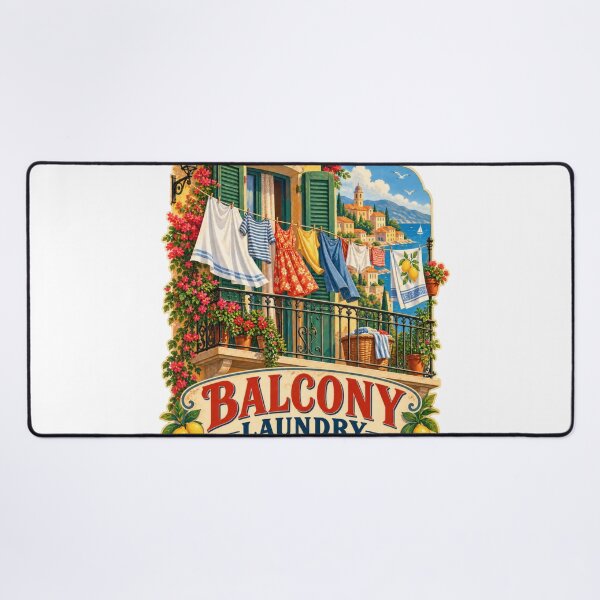 Item preview, Balcony Laundry Vintage Balkan Household Humor designed and sold by OfficialBalkan.