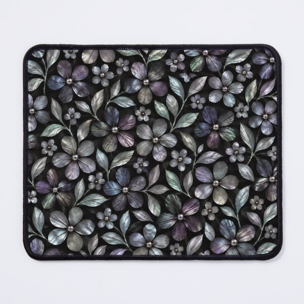 Item preview, Black Pearlescent Floral Pattern designed and sold by OLAIZA.