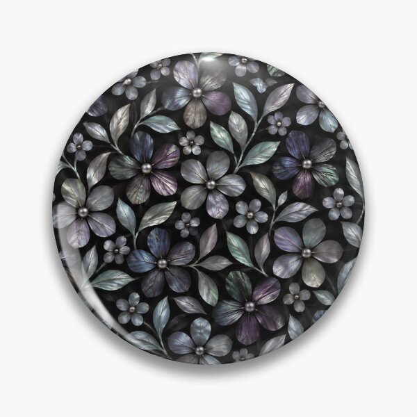 Item preview, Black Pearlescent Floral Pattern designed and sold by OLAIZA.