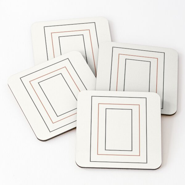 Item preview, Nested Rectangle Frame | Minimalist Neutral Geometric Print designed and sold by Zaramodo.