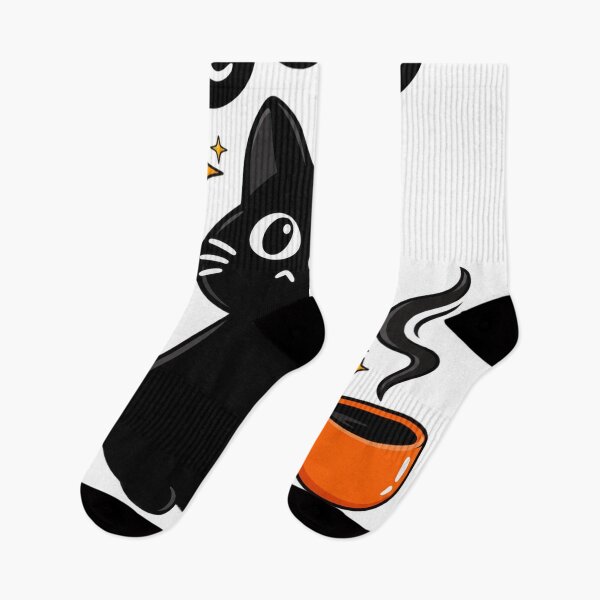 Item preview, Good Morning Black Cat Coffee – Cute Funny Cat Lover Design designed and sold by CreativeNest Prints.