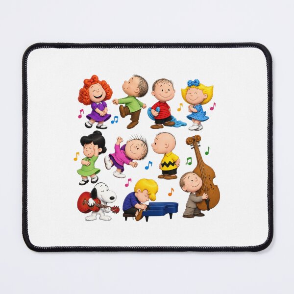 Item preview, Snoopy and the Peanuts Gang Rocking Out with Linus Redesign Illustration designed and sold by sKetch Art.co.