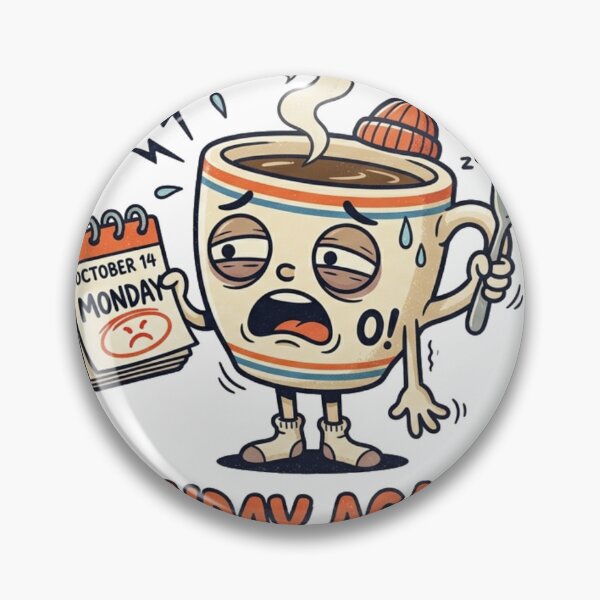 Item preview, Monday Again Funny Coffee Lover Work Humor Design designed and sold by meghnad.
