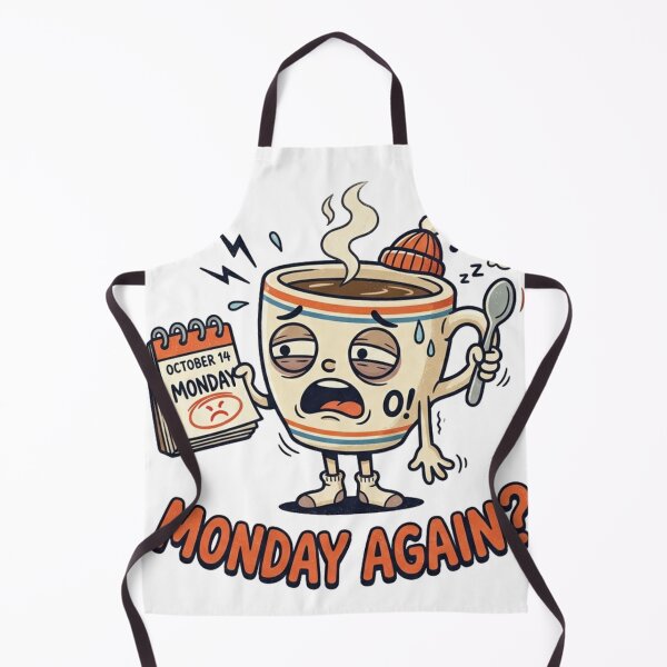Item preview, Monday Again Funny Coffee Lover Work Humor Design designed and sold by meghnad.