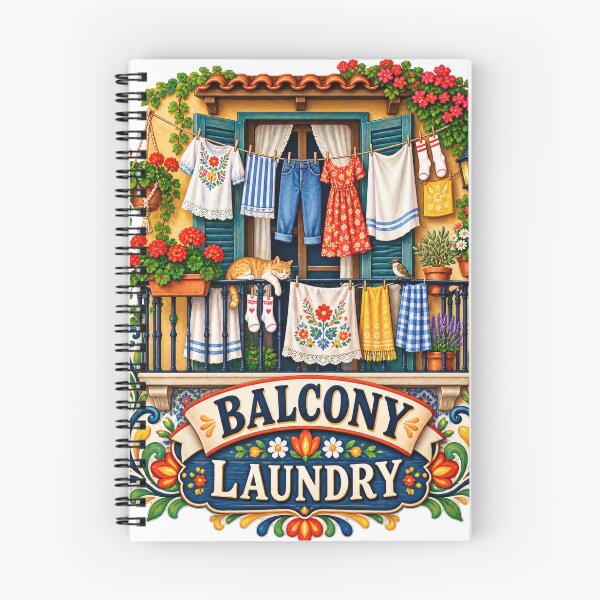 Item preview, Balcony Laundry Folk Balkan Household Humor designed and sold by OfficialBalkan.