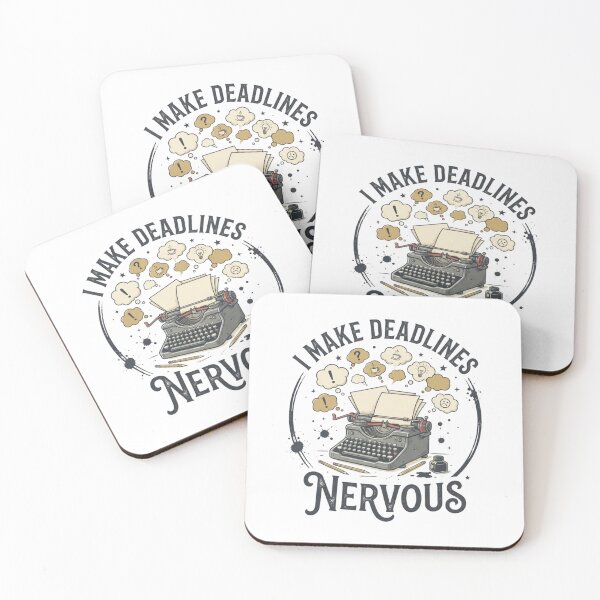 Item preview, I Make Deadlines Nervous Funny Writer Vintage Typewriter Design designed and sold by KreatoLab.