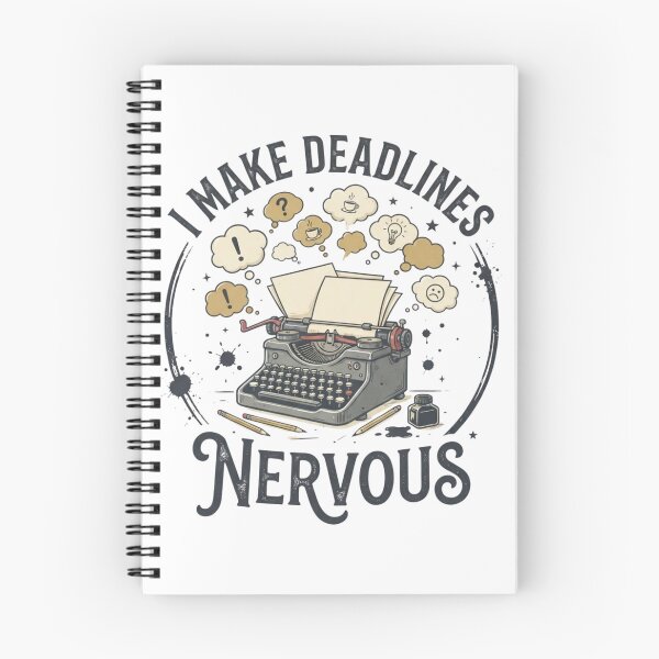 Item preview, I Make Deadlines Nervous Funny Writer Vintage Typewriter Design designed and sold by KreatoLab.