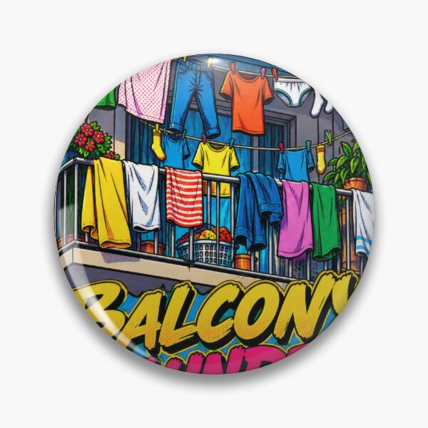 Item preview, Balcony Laundry 90s Balkan Household Humor designed and sold by OfficialBalkan.