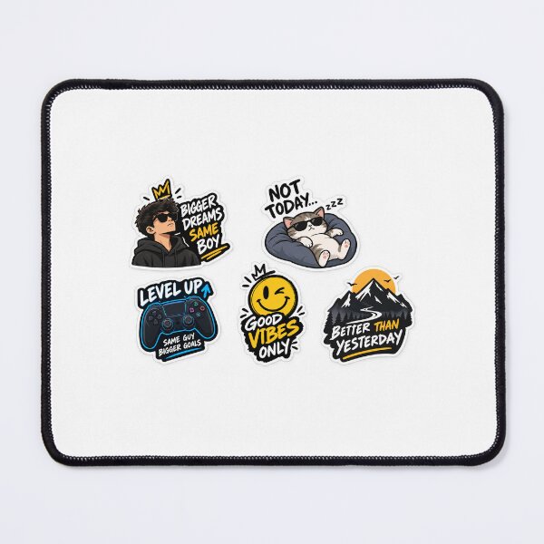 Item preview, Gen Z Motivational Funny Sticker Pack designed and sold by Vibelynx5.