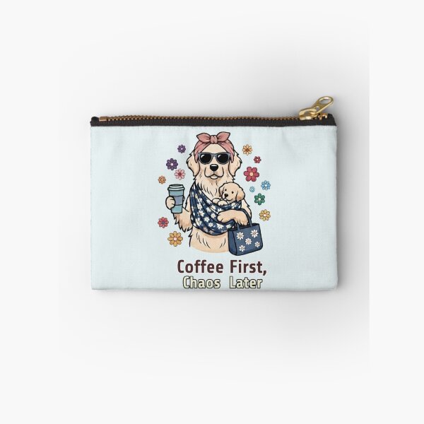 Item preview, Coffee First Chaos Later - Golden Retriever Mom Life designed and sold by Wildlife Wonders.