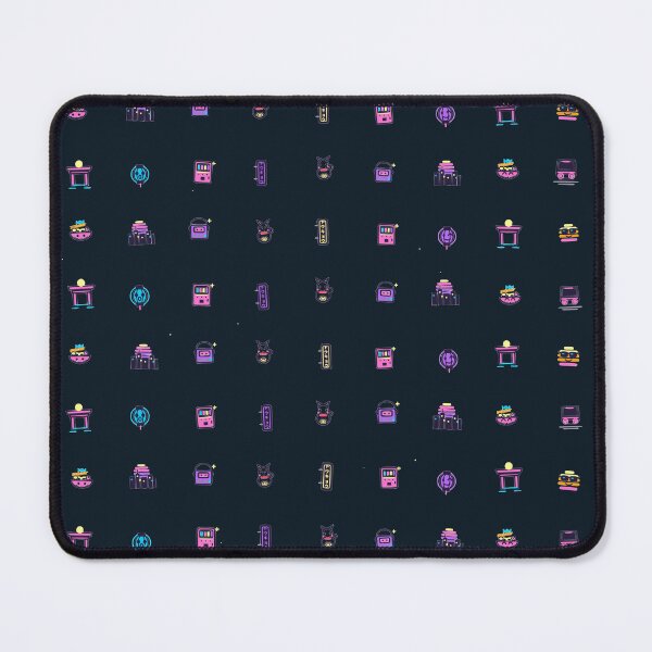 Item preview, Future Funk Tokyo Retro Pixel Icon Seamless Pattern designed and sold by KungPowUnicorn.