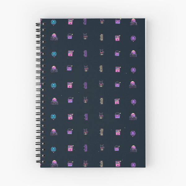 Item preview, Future Funk Tokyo Retro Pixel Icon Seamless Pattern designed and sold by KungPowUnicorn.