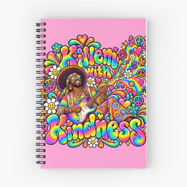 Item preview, Killem with Kindness – Psychedelic Hippie Guitarist designed and sold by RockyWords.