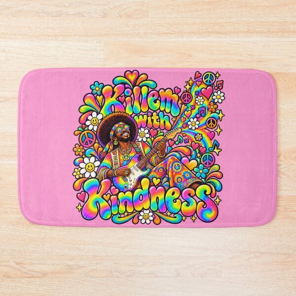 Item preview, Killem with Kindness – Psychedelic Hippie Guitarist designed and sold by RockyWords.
