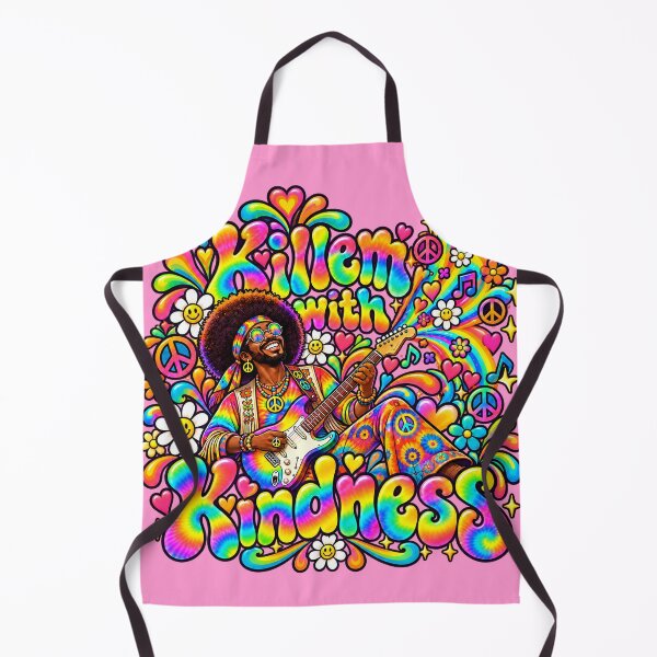 Item preview, Killem with Kindness – Psychedelic Hippie Guitarist designed and sold by RockyWords.