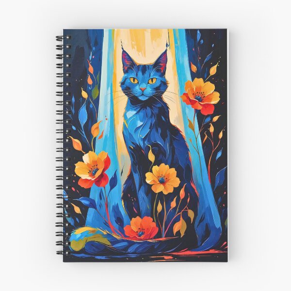 Item preview, Impasto Floral Cat, Neo Goth Aesthetic designed and sold by Tootley.