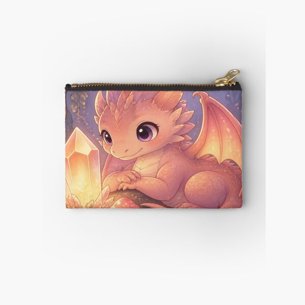 Item preview, Cute Baby Crystal Dragon in a Magical Forest designed and sold by creativerooney.