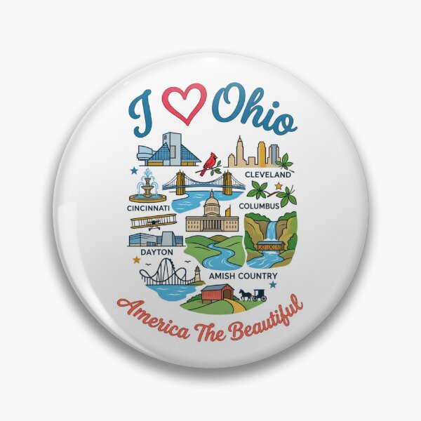 Item preview, Ohio The Heart of It ALL designed and sold by Illumine-World.