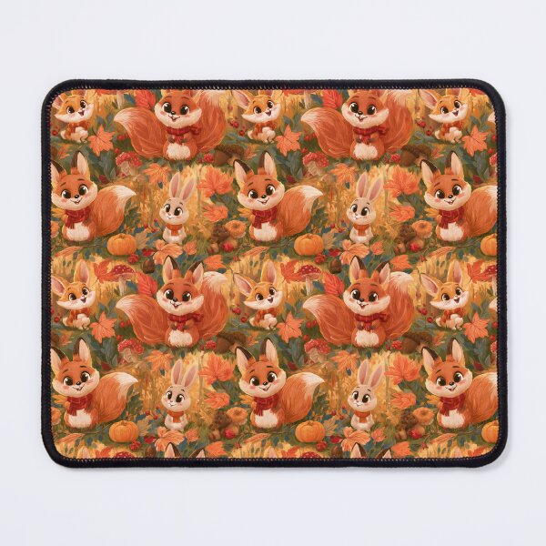 Item preview, Cute Autumn Woodland Animals Fall Forest Critters designed and sold by NicolasGlowArt.