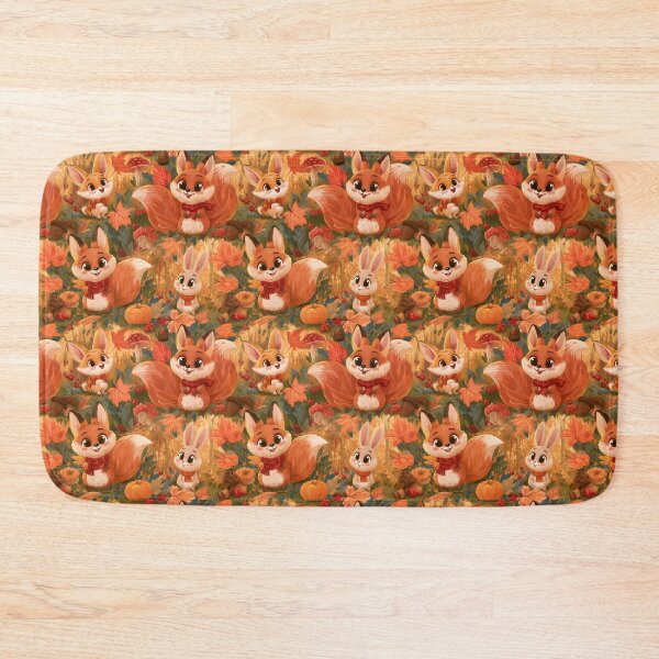 Item preview, Cute Autumn Woodland Animals Fall Forest Critters designed and sold by NicolasGlowArt.