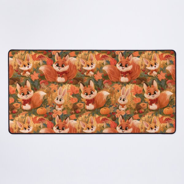 Item preview, Cute Autumn Woodland Animals Fall Forest Critters designed and sold by NicolasGlowArt.