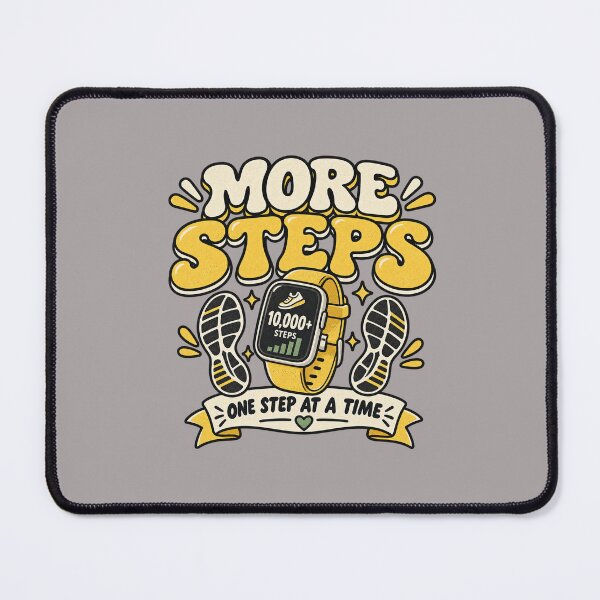 Item preview, More Steps One Step at a Time, 10,000 Steps Walking Fitness Motivation designed and sold by Right-UR.