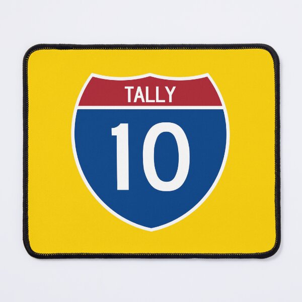 Item preview, I-10 Tally Interstate Sign designed and sold by Karate Octopus.